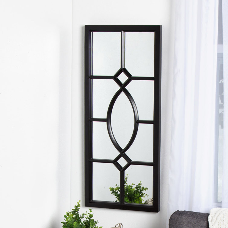 Winston Porter Farmhouse Wall Mirror, Traditional Full Length Mirror